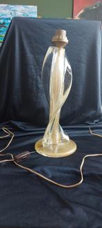 Vintage Murano Glazen Tafellamp met Gouden Details, Ophalen of Verzenden