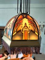 Art Deco Hanglamp Jaren 20, Ophalen, Gebruikt, Glas, Minder dan 50 cm