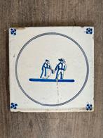 Antieke tegel (Delfs blauw) | Mandje dragen, Antiek en Kunst, Ophalen