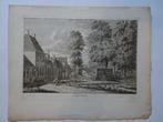 gravure plassende man in Winsum Friesland, Bendorp 1793, Antiek en Kunst, Kunst | Etsen en Gravures, Verzenden