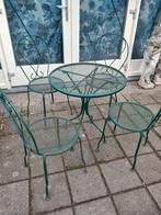 Bistroset, Aluminium, Zo goed als nieuw, Tuinset, Ophalen
