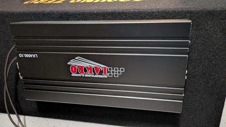 LK4000.1D - Monoblock verster- Lakro - 2000 watt RMS - 1 Ohm, Auto diversen, Autospeakers, Zo goed als nieuw, Ophalen