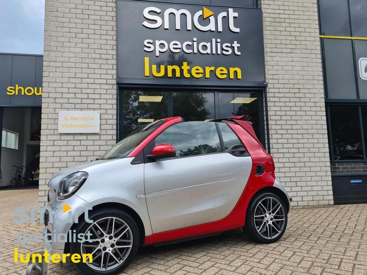 smart fortwo cabrio 1.0 Turbo BRABUS Exclusive! garantie!, Auto's, Smart, Bedrijf, Te koop, ForTwo, ABS, Achteruitrijcamera, Airbags