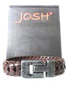 Nieuwe Josh heren armband, Sieraden, Tassen en Uiterlijk, Armbanden, Nieuw, Leer, Bruin, Verzenden