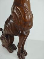 Handgesneden Houten Windhond Beeld – 20e Eeuw, Antiek en Kunst, Ophalen