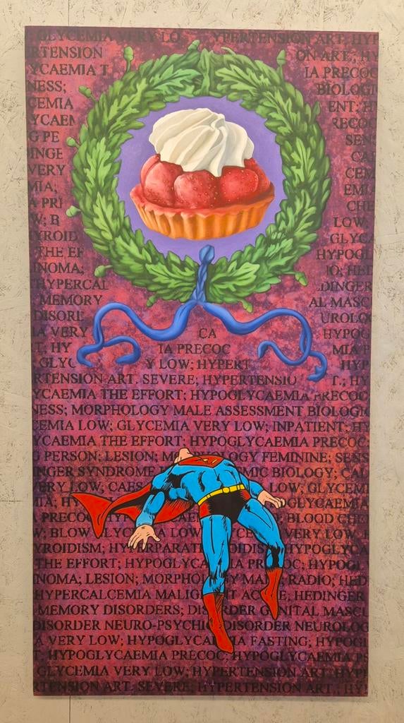 Groot origineel schilderij, Hypoglycaem, Jan Bollart (2002), Ophalen