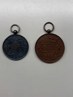 CONCORDIA DELFT PENNING 2X 1885 1908 voetbal cricket sport, Ophalen of Verzenden, Voor 1920, Zuid-Holland