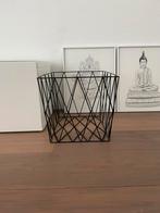 Opbergmand zwart ijzer, Ophalen, Zo goed als nieuw