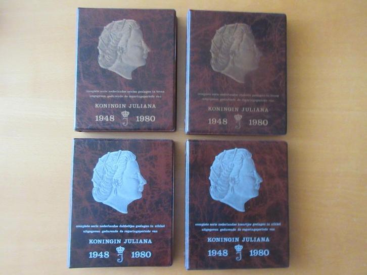 ALBUMS MUNTEN KONINGIN JULIANA 1948-1980., Postzegels en Munten, Munten | Nederland, Setje, Overige waardes, Koningin Juliana