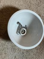 Wasbakje wit, 30 cm rond.   Om in te bouwen, Ophalen, Gebruikt, Wastafel