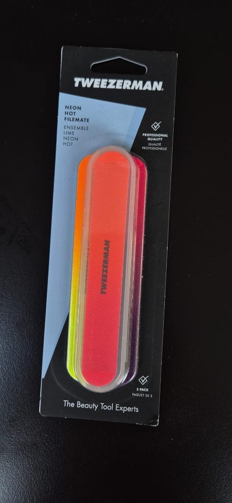 Tweezerman - nagelvijlen - Neon Filemates - 3 pack!, Sieraden, Tassen en Uiterlijk, Uiterlijk | Gezichtsverzorging, Nieuw, Verzorging