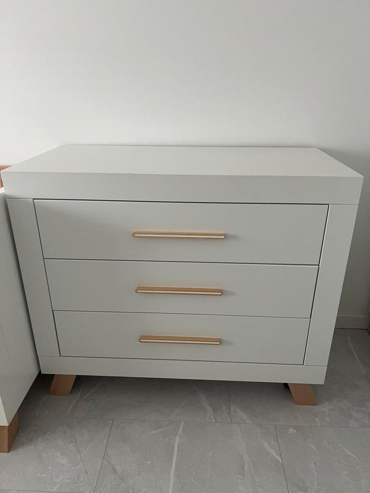 Bopita Lisa Commode Wit / Naturel gebruikt, Kinderen en Baby's, Kinderkamer | Commodes en Kasten, Zo goed als nieuw, 90 tot 105 cm