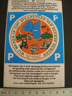 sticker parkeer bewijs strandpark beekse bergen hilvarenbeek, Verzamelen, Stickers, Verzenden, Zo goed als nieuw, Bedrijf of Vereniging