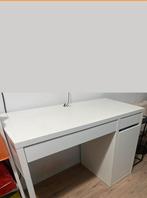 Wit bureau met stoel, Ophalen of Verzenden, Gebruikt, Bureau