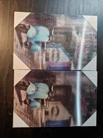 2x Wanddecoratie Scooter, Minder dan 50 cm, Ophalen of Verzenden, Minder dan 50 cm, Print