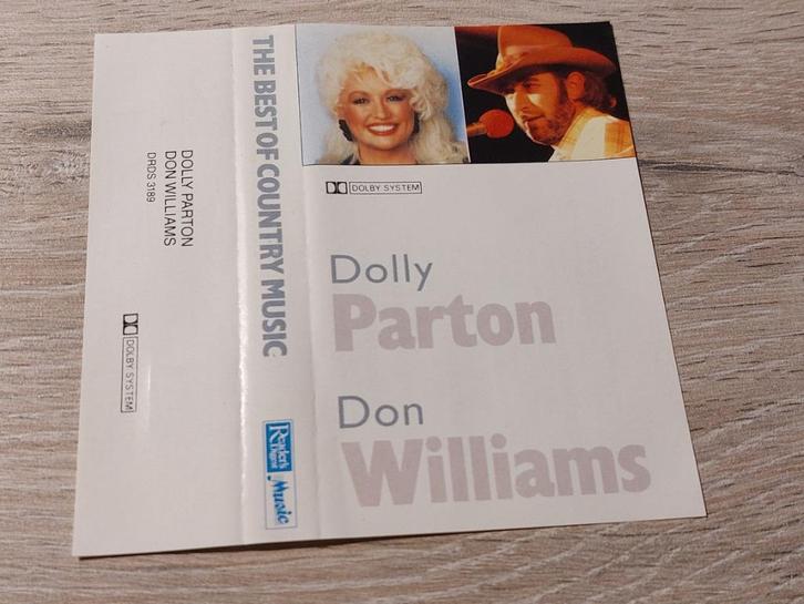 DOLLY PARTON & DON WILLIAMS - THE BEST OF COUNTRY MUSIC (MC), Cd's en Dvd's, Cassettebandjes, Zo goed als nieuw, Country en Western