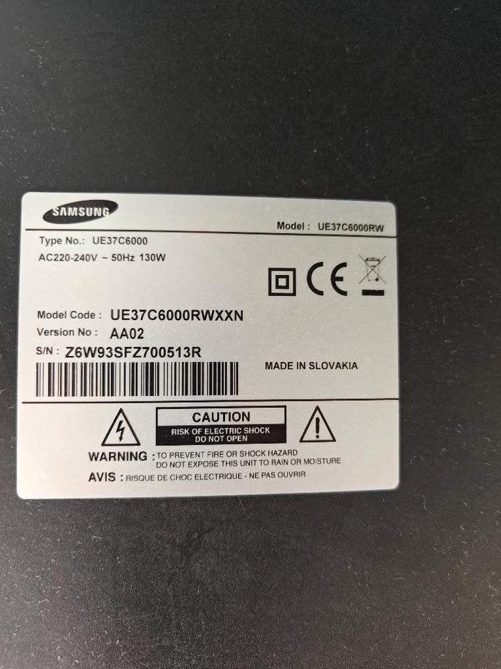 Samsung UE37C6000 LCD, Audio, Tv en Foto, Televisies, Gebruikt, LCD, 100 cm of meer, Full HD (1080p), Samsung, 100 Hz, Ophalen