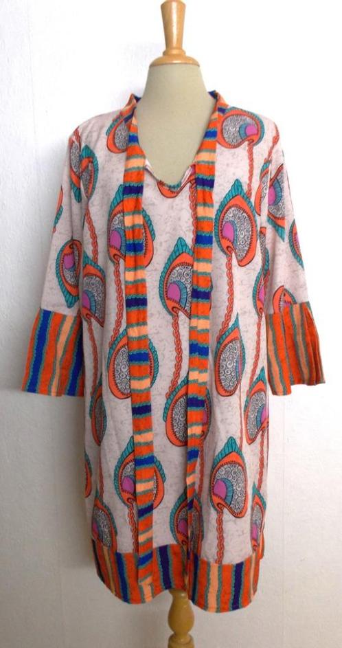 Opvallend leuk print jurkje/tuniek van G.Ricceri! L, Kleding | Dames, Jurken, Zo goed als nieuw, Maat 42/44 (L), Overige kleuren