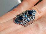 Vanoli 925 zilveren ring met zwarte spinel maat 17,75, Zwart, Nieuw, Ophalen of Verzenden, 17 tot 18