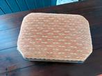 Vintage Voetenbankje Oud Roze Velours, Huis en Inrichting, Banken | Voetenbanken en Poefen, Minder dan 50 cm, Ophalen of Verzenden