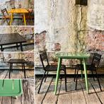 Retro rasa tafel | binnen- buitengebruik ( grote voorraad), Ophalen of Verzenden, Nieuw, Rechthoekig, Metaal