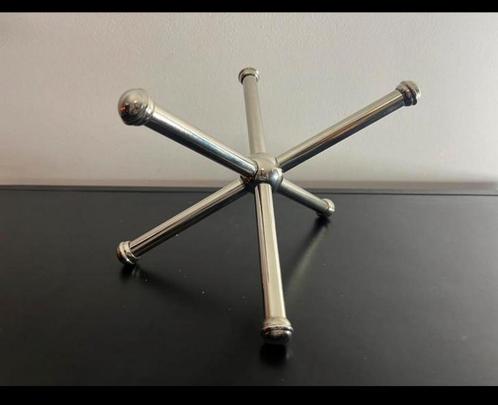 Retro Sputnik Ornament - Zilverkleurig Metaal, Huis en Inrichting, Woonaccessoires | Overige, Gebruikt, Ophalen of Verzenden