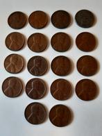 18x lincoln wheat one cents usa  kk f.15.12, Ophalen, Buitenland, Munten