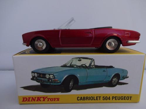 Peugeot 504 cabriolet rood nr: 1423 van Dinky Toys 1/43, Hobby en Vrije tijd, Modelauto's | 1:43, Nieuw, Auto, Dinky Toys, Ophalen of Verzenden