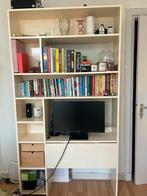 Boekenkast met opklapbaar bureau, Huis en Inrichting, Kasten | Boekenkasten, 25 tot 50 cm, Ophalen of Verzenden, Zo goed als nieuw