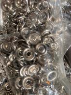 Partij drukkers 9 mm zilver voor tricot, Onbekend, Nieuw, Ophalen of Verzenden, Knoop of Knopen