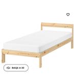 IKEA bed, Eenpersoons, 140 cm, Wit, Hout