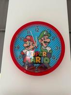 Super mario wandklok 25cm, Ophalen of Verzenden, Zo goed als nieuw, Wanddecoratie