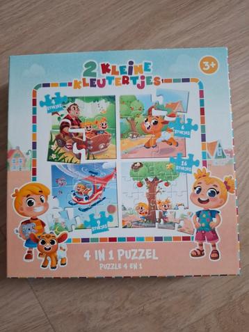 4-in-1 Puzzel - 2 Kleine Kleutertjes - 3+ jaar beschikbaar voor biedingen