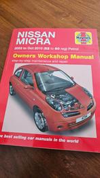 Nissan Micra 2003-2010 Haynes Werkplaatshandboek 2003-2010, Boeken, Ophalen of Verzenden, Gelezen, Nissan, Haynes