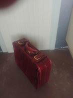 Lederen Aktetas - Pilotenkoffer - Amiet - vintage, Gebruikt, Slot, Ophalen of Verzenden, Minder dan 35 cm