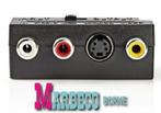 Schakelbare SCART-Adapter, SCART Male, S-Video Female, 3xRCA, Scartkabel, Nedis, Nieuw, Info@marbeco.nl
