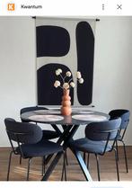 Vier antreciet teddy stoelen van de kwantum, Ophalen, Zwart, Zo goed als nieuw, Vier