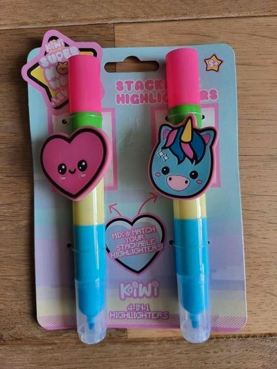 4-in-1 markeerstiften, highlighters, Hobby en Vrije tijd, Knutselen, Nieuw, Materiaal, Ophalen of Verzenden