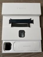 Apple Watch Series 9 45mm Graphite stainless Steel., Ophalen of Verzenden, Zo goed als nieuw, Zwart, IOS