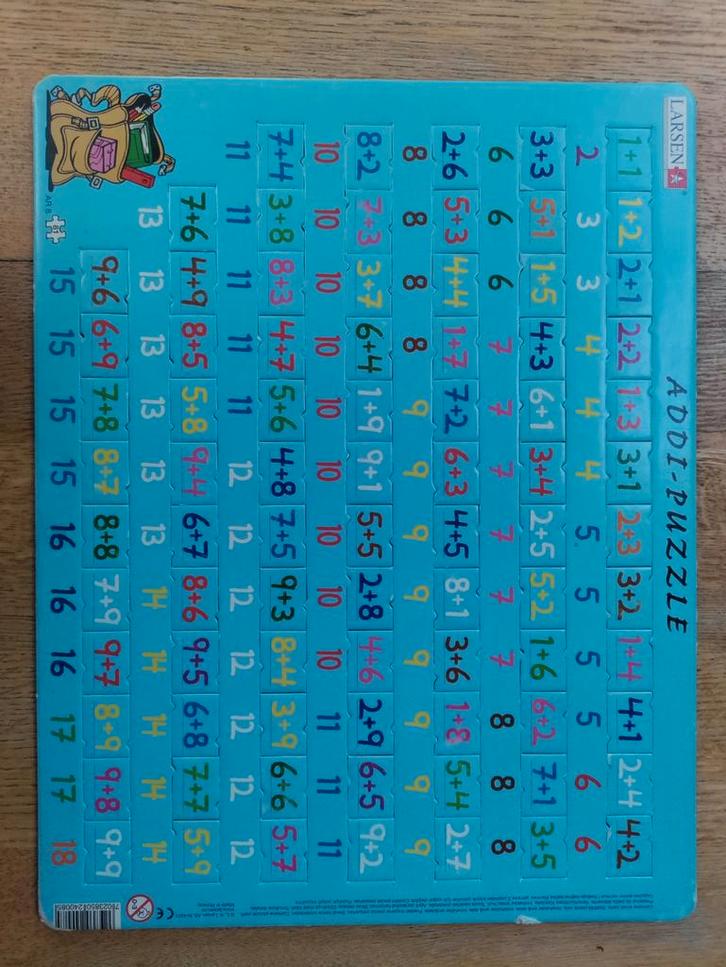 Larsen Addi Puzzel - Educatief Speelgoed, Hobby en Vrije tijd, Stempelen, Zo goed als nieuw, Overige typen, Ophalen of Verzenden