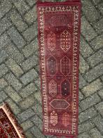 Prachtige Handgeknoopte Vintage Loper, Wol, Oosterse Stijl, Minder dan 50 cm, Gebruikt, 50 tot 100 cm, Ophalen of Verzenden