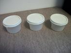 3 Tupperware Voorraadbusjes ( wit, 200 ml ), Huis en Inrichting, Keuken | Tupperware, Ophalen of Verzenden, Gebruikt, Wit