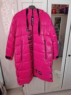 Fuchsia winterjas, Kleding | Dames, Jassen | Winter, Ophalen, Zo goed als nieuw, Maat 46/48 (XL) of groter, Roze