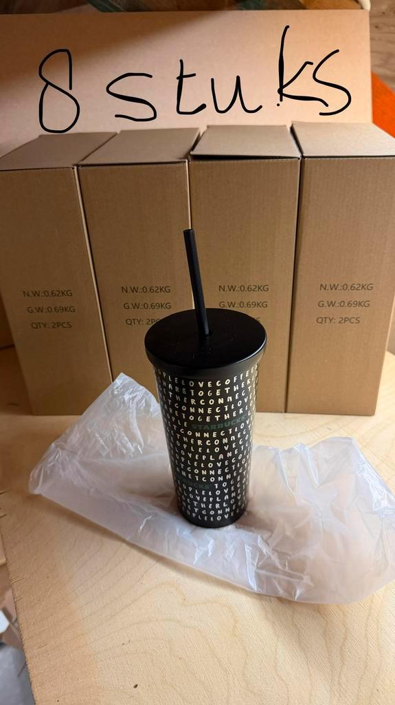 8 x Starbucks SS Connection, Huis en Inrichting, Keuken | Keukenbenodigdheden, Nieuw, Ophalen of Verzenden