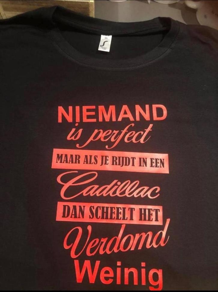 Cadillac t-shirt, trui of hoodie, Kleding | Heren, T-shirts, Nieuw, Maat 52/54 (L), Zwart, Ophalen of Verzenden