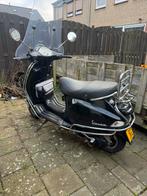 Zwarte vespa LX50 4T, Fietsen en Brommers, Ophalen, Gebruikt, Maximaal 45 km/u, Benzine