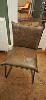 6 leren eetkamerstoelen, Huis en Inrichting, Ophalen