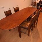Eetkamertafel en stoelen, Huis en Inrichting, Complete eetkamers, Ophalen of Verzenden, Gebruikt, 4 tot 6 stoelen
