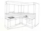 Keuken gratis af te halen (zelf demonteren)., Huis en Inrichting, Ophalen, Gebruikt, Wit, Hoekkeuken