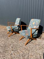 Vintage schaarstoelen 2 standen stoelen easy chair, Ophalen of Verzenden, Zo goed als nieuw